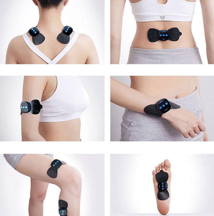 Portable EMS Mini Electric Neck Back Body Massager Cervical