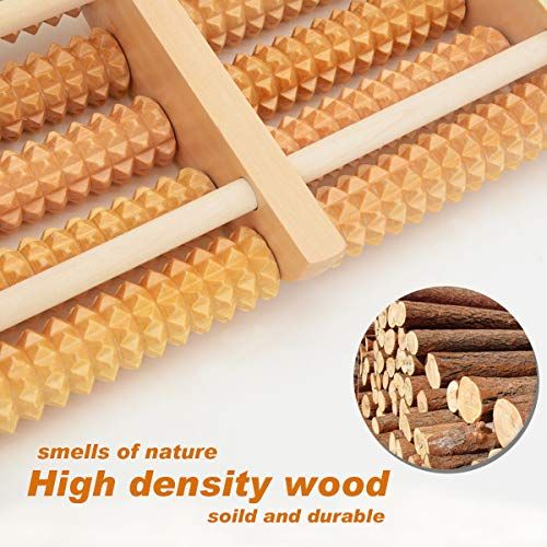 Wooden Foot Massager Roller for Pain Relief & Relaxation | Stress Relief Manual Foot Therapy Massager 👣