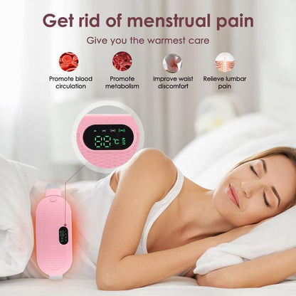 Portable Menstrual Pain Relief Belt – Period Cramp Relief Massager for Instant Comfort