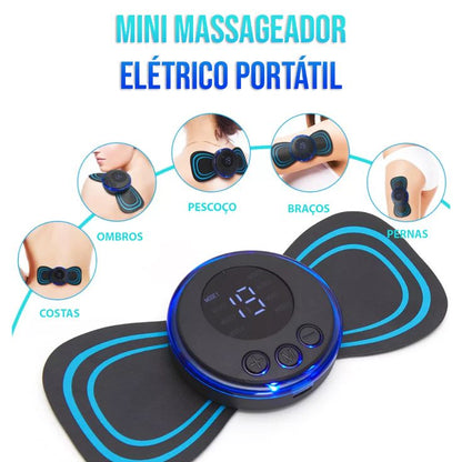 Portable EMS Mini Electric Neck Back Body Massager Cervical
