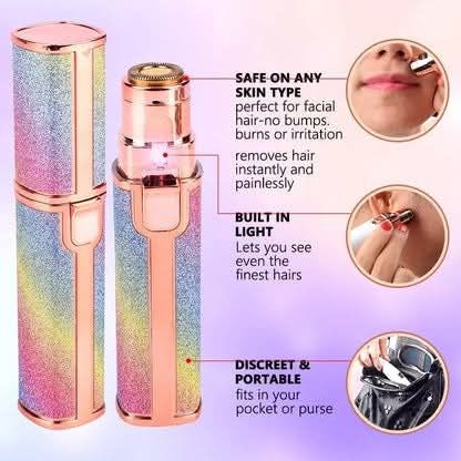 ✨ 2 in 1 Flawless Rechargeable Electric Eyebrow Trimmer & Facial Hair Remover For Women