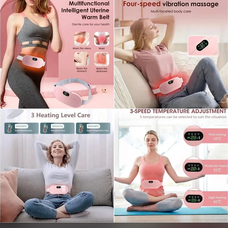 Portable Menstrual Pain Relief Belt – Period Cramp Relief Massager for Instant Comfort