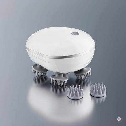 Smart Scalp Head Massager – Rechargeable Head Massager for Hair Growth & Stress Relief