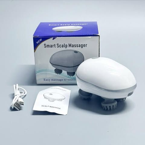 Smart Scalp Head Massager – Rechargeable Head Massager for Hair Growth & Stress Relief