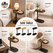 Premium C-Shaped Side Table | Modern Laptop & Coffee Table