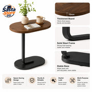Premium C-Shaped Side Table | Modern Laptop & Coffee Table
