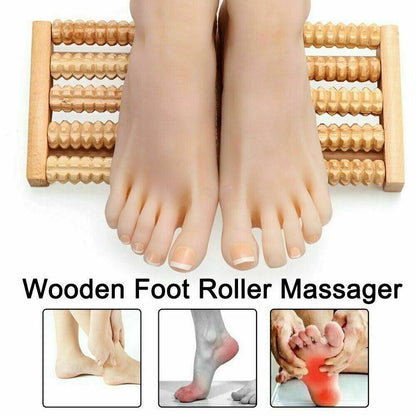 Wooden Foot Massager Roller for Pain Relief & Relaxation | Stress Relief Manual Foot Therapy Massager 👣