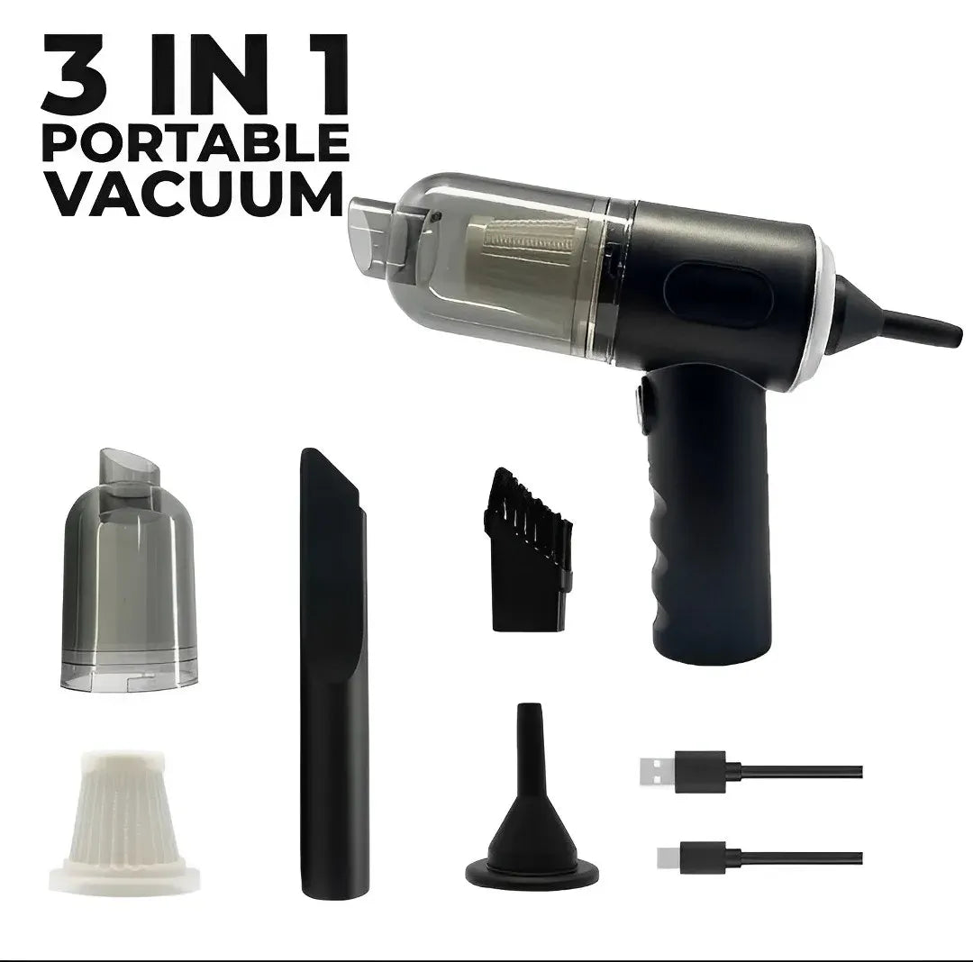 VACUMAX™ 3-in-1 Cordless Handheld Vacuum Cleaner | Car Vacuum & Air Duster
