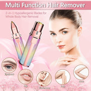 ✨ 2 in 1 Flawless Rechargeable Electric Eyebrow Trimmer & Facial Hair Remover For Women