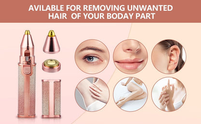 ✨ 2 in 1 Flawless Rechargeable Electric Eyebrow Trimmer & Facial Hair Remover For Women