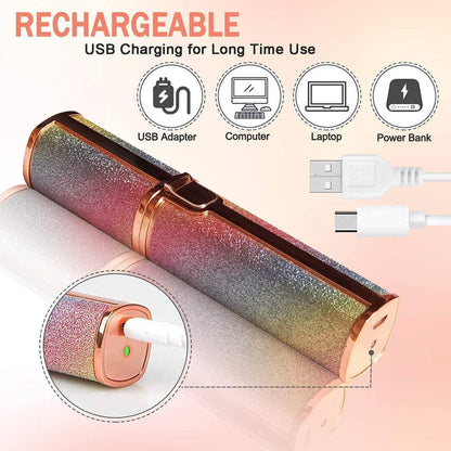 ✨ 2 in 1 Flawless Rechargeable Electric Eyebrow Trimmer & Facial Hair Remover For Women
