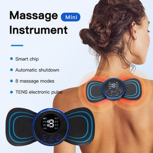 Portable EMS Mini Electric Neck Back Body Massager Cervical